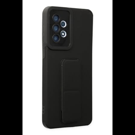 Samsung Galaxy A33 5G Kılıf Mega Standlı Silikon - Siyah