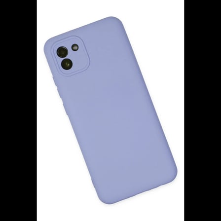 Samsung Galaxy A03 Kılıf Nano içi Kadife Silikon - Lila