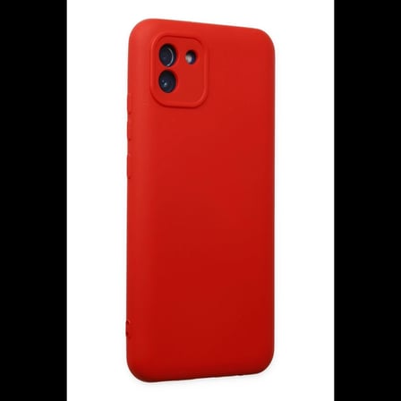 Samsung Galaxy A03 Kılıf Nano içi Kadife Silikon - Kırmızı