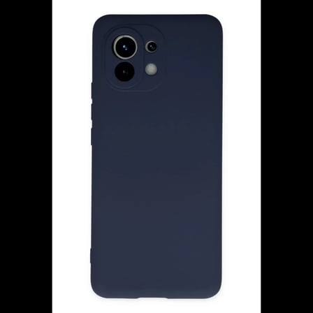 Xiaomi Mi 11 Kılıf Nano içi Kadife Silikon - Lacivert