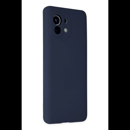 Xiaomi Mi 11 Kılıf Nano içi Kadife Silikon - Lacivert