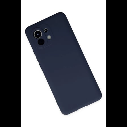 Xiaomi Mi 11 Kılıf Nano içi Kadife Silikon - Lacivert