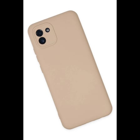 Samsung Galaxy A03 Kılıf Nano içi Kadife Silikon - Pudra