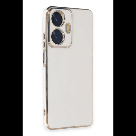 Realme C55 Kılıf Volet Silikon - Beyaz