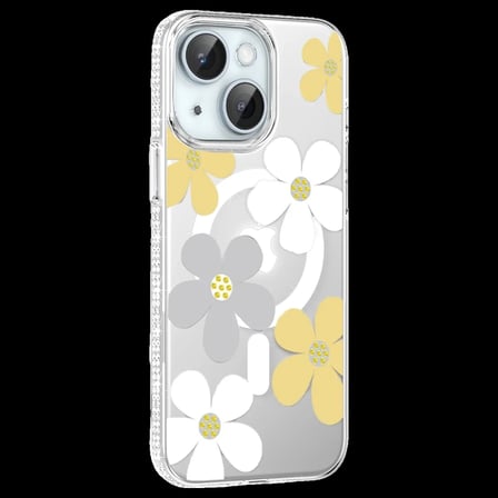 Joko Apple iPhone 14 Floral Magsafe Kapak - Sarı
