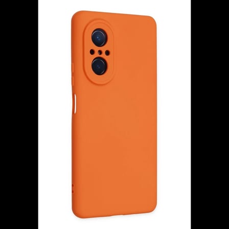 Huawei Nova 9 SE Kılıf Nano içi Kadife Silikon - Turuncu