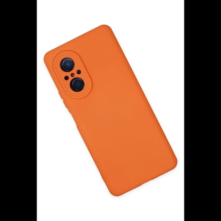 Huawei Nova 9 SE Kılıf Nano içi Kadife Silikon - Turuncu