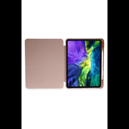 Apple iPad Air 4 10.9 Kılıf Kalemlikli Mars Tablet Kılıfı - Rose Gold