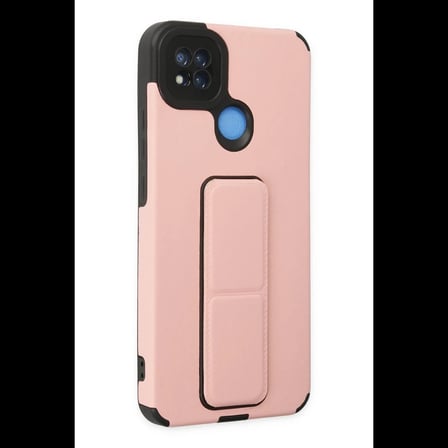 Xiaomi Redmi 9C Kılıf Mega Standlı Silikon - Pudra