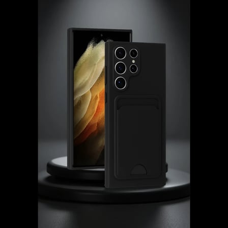 Samsung Galaxy S24 Ultra Kılıf Kelvin Kartvizitli Silikon - Lacivert