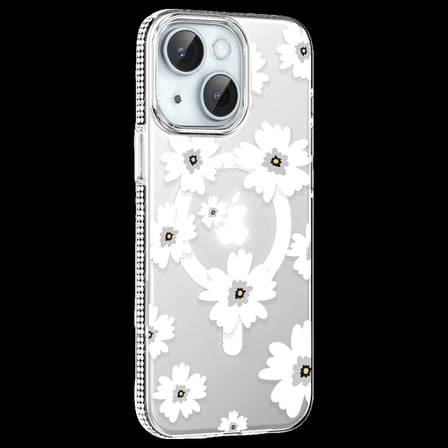 Joko Apple iPhone 14 Floral Magsafe Kapak - Beyaz