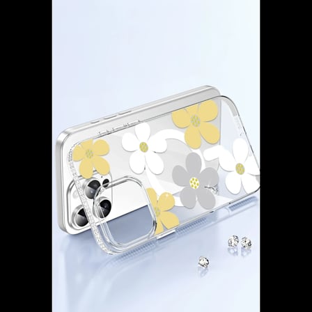 Joko Apple iPhone 14 Floral Magsafe Kapak - Beyaz
