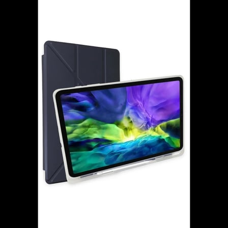 Samsung Galaxy T870 Tab S7 11 Kılıf Kalemlikli Mars Tablet Kılıfı - Lacivert