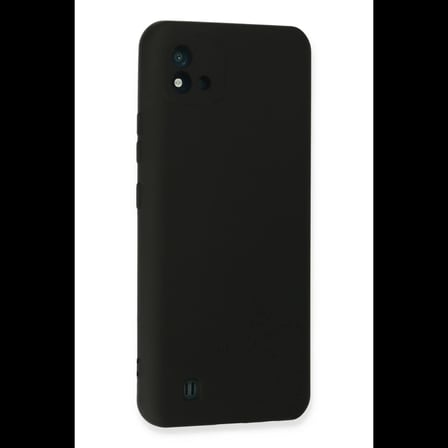 Realme C11 2021 Kılıf Nano içi Kadife Silikon - Siyah
