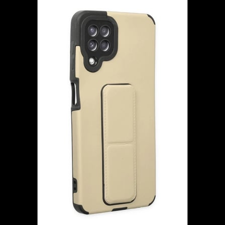 Samsung Galaxy A22 Kılıf Mega Standlı Silikon - Gold