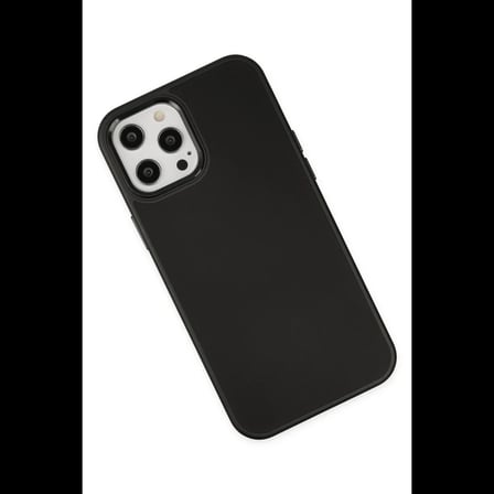 Apple iPhone 12 Pro Max Kılıf Asya Deri Silikon - Siyah