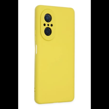 Huawei Nova 9 SE Kılıf Nano içi Kadife Silikon - Sarı