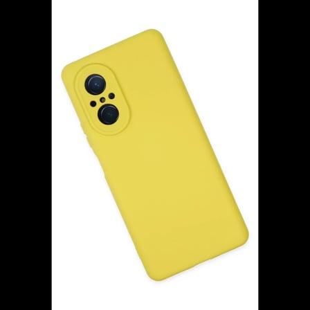 Huawei Nova 9 SE Kılıf Nano içi Kadife Silikon - Sarı