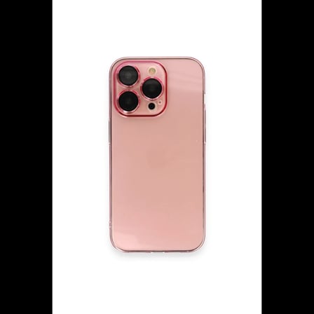 Apple iPhone 13 Pro Kılıf Armada Lensli Kapak - Rose Gold