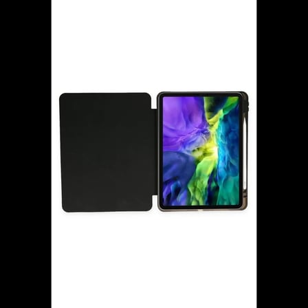 Apple iPad Air 4 10.9 Kılıf Kalemlikli Mars Tablet Kılıfı - Siyah