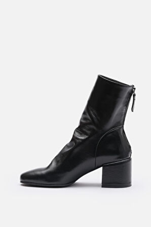 BESTYLE  Mugo %100 Gerçek Doğal Deri 5,5 cm Topuklu Kadın Bot