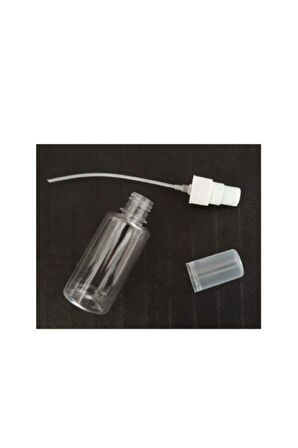 50 Ml Boş Şişe Beyaz Sprey Başlıklı 25 Adet