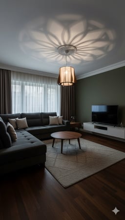 BSD DEKORATİF TÜLLÜ TEKLİ SARKIT AVİZE