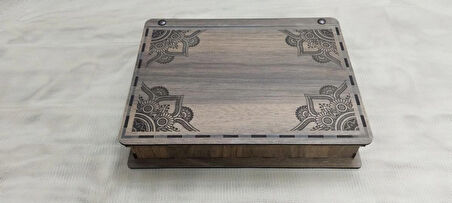 BSD DEKORATİF DESENLİ KAPAKLI KUTU