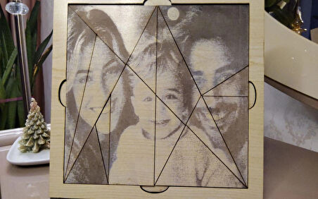 BSD Dekoratif Kişiye Özel Resimli Puzzle Çerçeve