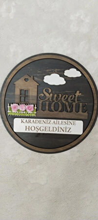 BSD DEKORATİF EV FİGÜRLÜ KAPI SÜSÜ