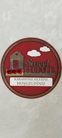 BSD DEKORATİF EV FİGÜRLÜ KAPI SÜSÜ