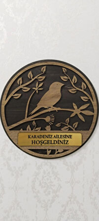 BSD DEKORATİF KUŞ FİGÜRLÜ KAPI SÜSÜ