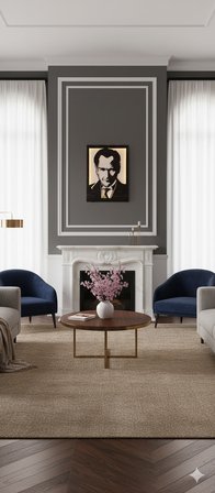 BSD Dekoratif ATATÜRK Portreli Ledli Tablo