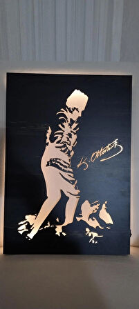 BSD Dekoratif ATATÜRK Afyon Kocatepe Portreli Ledli Tablo