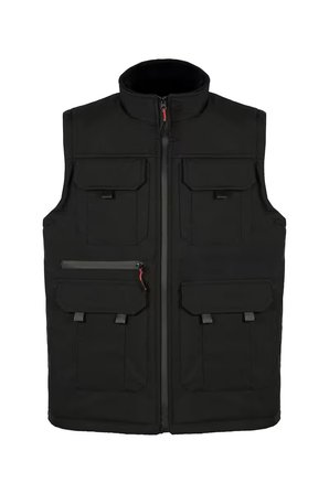 SİYAH SOFTJELL + POLAR + ELYAF YELEK
