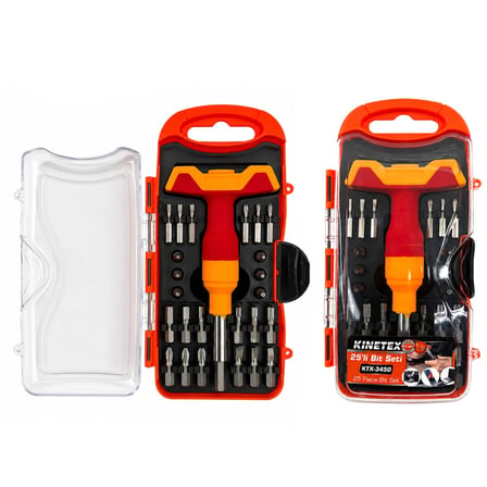 25PCS SAATÇİ - TELEFONCU BİTS TORNAVİDA UÇ BİTS SETİ KTX-3450 (5468)