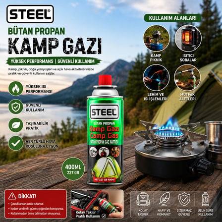PİKNİK - KAMP BÜTAN GAZI 220GR - 400ML (5468)