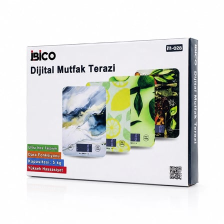 CAM MUTFAK TARTISI TERAZİ LCD EKRAN 5KG/1GR PİLLİ GR/OZ/ML/IB ÖLÇÜM İ11-028 (5468)