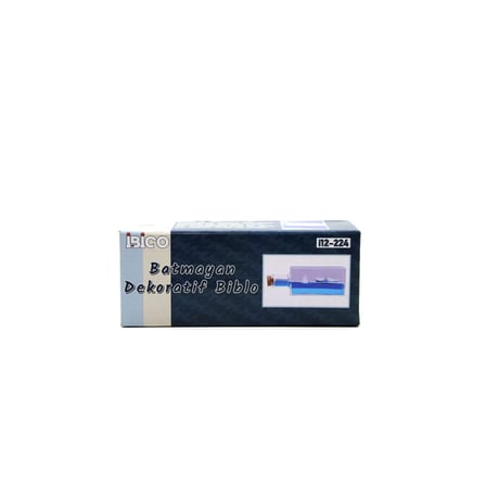 MAVİ SU GEMİ - ADA DİKDÖRTGEN MİKA ŞİŞE YÜZEN BATMAYAN DEKORATİF BİBLO AKVARYUM 4.2X6.4X17CM (5468)