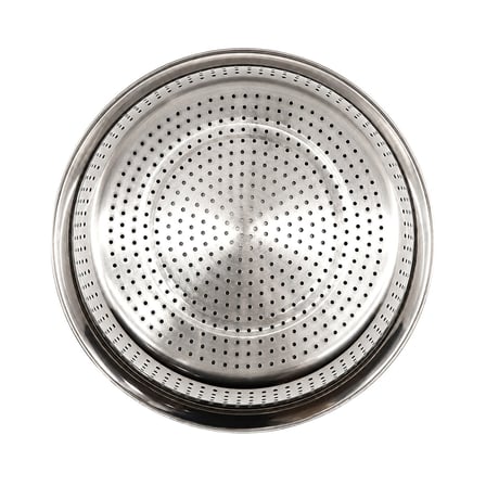 28CM KULPSUZ PASLANMAZ METAL SEPET SÜZGEÇ (5468)