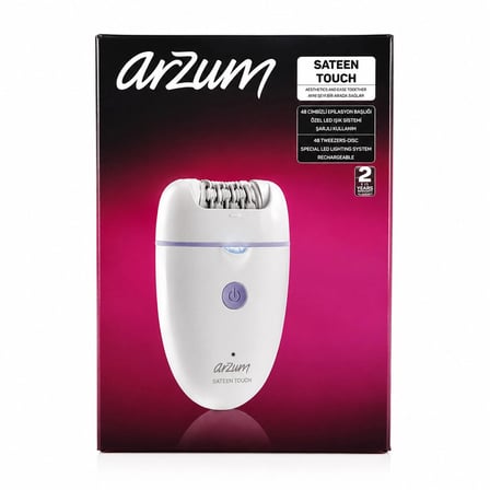EPİLATÖR EPİLASYON CİHAZI 48 CIMBIZ MANYETİK BAŞLIK LED IŞIK SİSTEM - HIZLI ŞARJ AR5173-02 (5468)