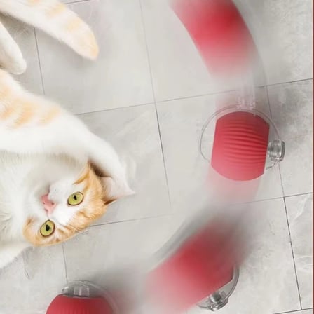 Şarjlı Otomatik Hareketli Kedi Köpek İçin 360 Derece Dönen İnteraktif Akıllı Oyun Topu (5468)