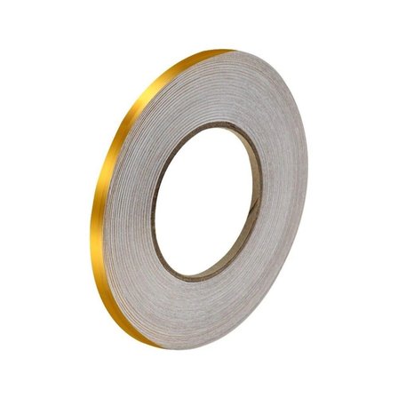 50 Metre Fayans Arası Şerit Dekoratif Yapışkan Renkli Dekor Su Geçirmez Sızdırmaz Altın Bant Kaplama 0.5 cm Genişliğindedir (5468)