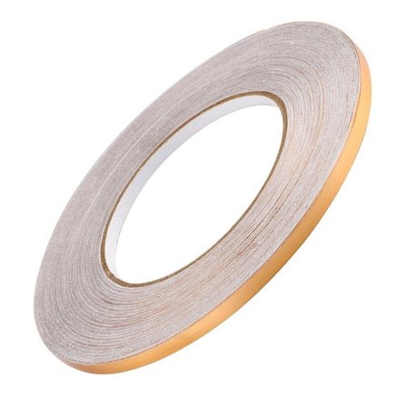 50 Metre Fayans Arası Şerit Dekoratif Yapışkan Renkli Dekor Su Geçirmez Sızdırmaz Altın Bant Kaplama 0.5 cm Genişliğindedir (5468)