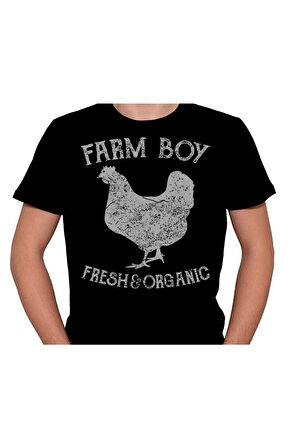 Farm Boy Organic Chicken Farmer Egg Tişört Unisex T-shirt