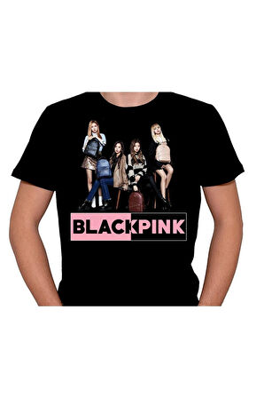 Black Pink Güney Kore K-pop Tişört Unisex T-shirt