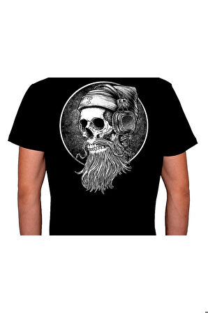 Skull Kuru Kafa Music Tişört Unisex T-shirt