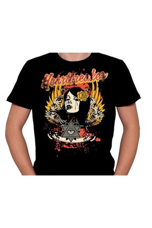 Heart Girl Flower Retro Tişört Unisex T-shirt
