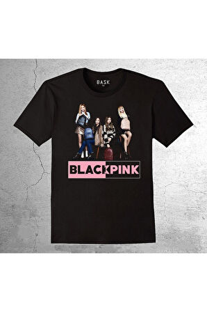 Black Pink Güney Kore K-pop Tişört Çocuk T-shirt