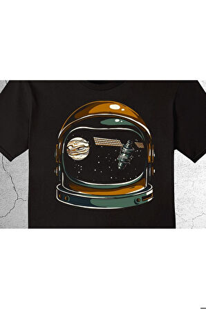 Space Moon Galaksi Astronot Cosmos Tişört Çocuk T-shirt